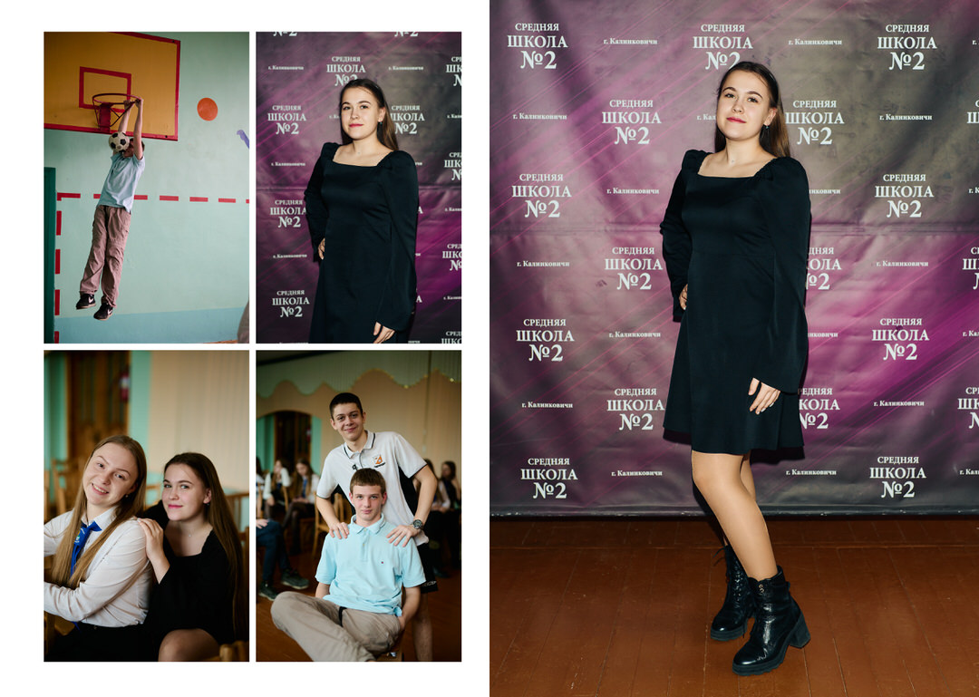 Фотосессия на выпускной альбом на улице возле школы Калинковичи Мозырь фото 11