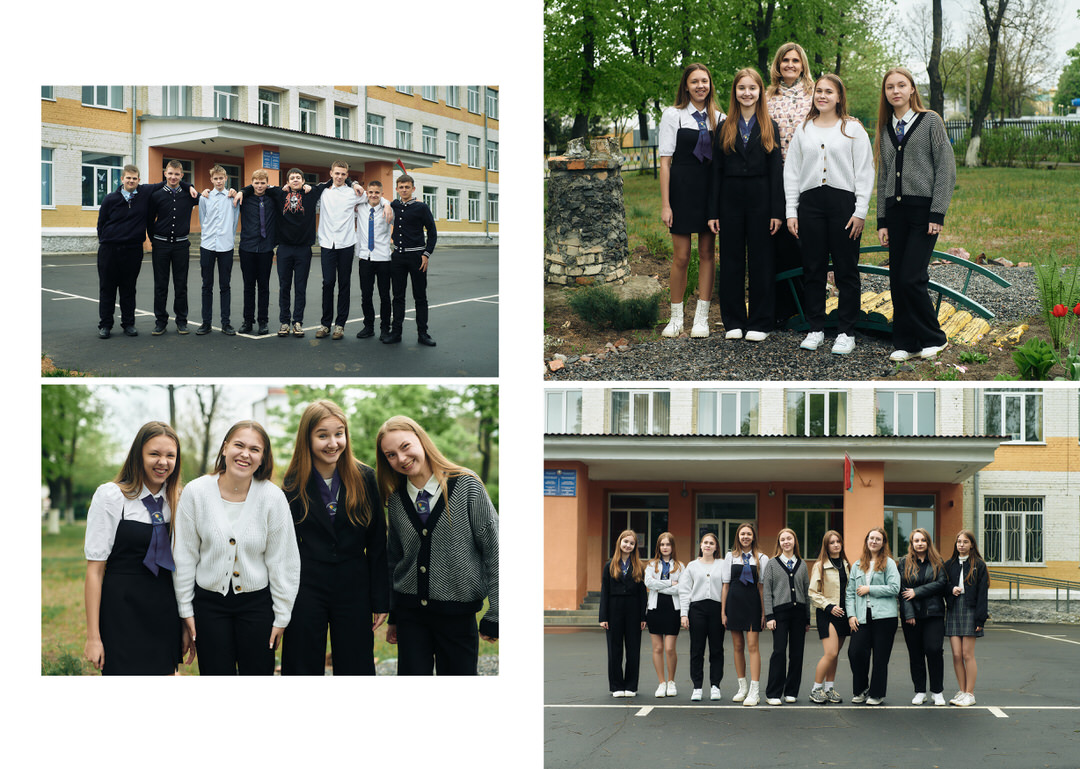 Фотосессия на выпускной альбом на улице возле школы Калинковичи Мозырь фото 15